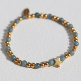 Armband Moraira ster blauwe steen