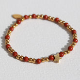 Armband Moraira ster brique steen