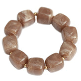 Bracelet cube taupe