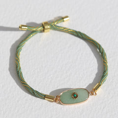 Boho stone turquoise bracelet