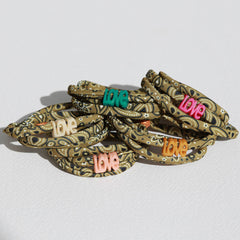 Armband bandana olijf - kies je eigen kleur!