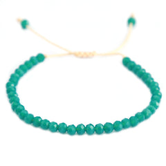 Bracelet facet emerald