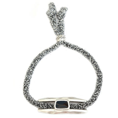 Armband frosty glitzersilber