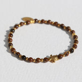 Bracelet en pierre précieuse tortue œil de tigre
