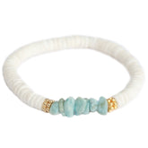 Bracelet shell amazonite