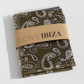 Bandana sjaal olijf paisley