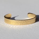 Bangle hammered goud