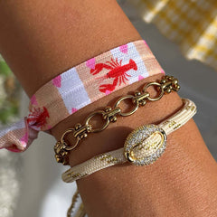 Bracelet diamond crème bean