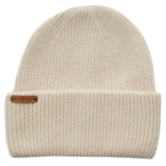 Gorro de lana color crema