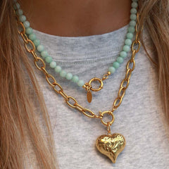 Baroque heart charm