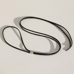 Collier ras du cou Navajo noir argent