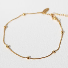 Fußkettchen goldene Kugeln