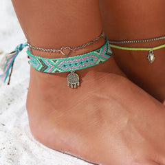 Atrapasueños azteca de algodón con diseño de banda única