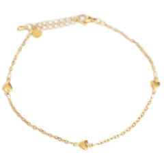 Gold anklet heart for you