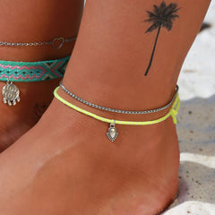 Chaîne fine de cheville en argent