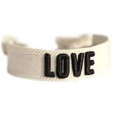 Woven bracelet love creme