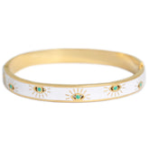 Brazalete de oro con mal de ojo