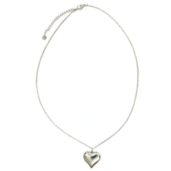 Zilveren ketting trend hart