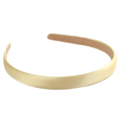 Hair band satin ivory gold
