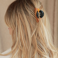 Pinza para el pelo estética negra