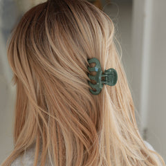 Pince à cheveux grip olive