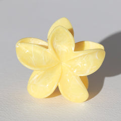 Barrette à cheveux fleur jaune