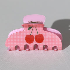 Haarspange Diamant Kirsch rosa