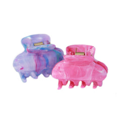 Haarspangen-Set rosa/lila