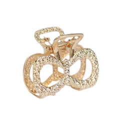 Pinza para el pelo con lazo mini dorado