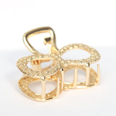 Pinza para el pelo con lazo mini dorado