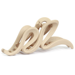 Hair clip swirl beige
