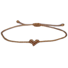 Bracelet coeur Love Ibiza taupe