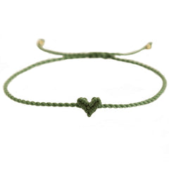 Bracelet coeur Love Ibiza olive