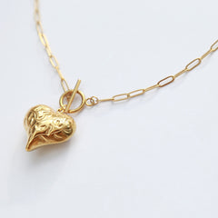 Gouden ketting barok heart