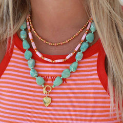 Ocean breeze ketting zeegroen