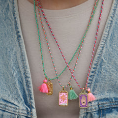 Halskette gypsy amulett Mond