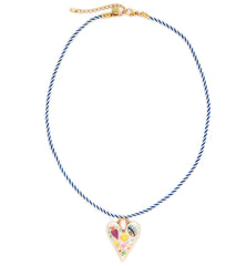 Collar corazón ojo sonriente