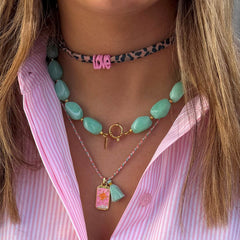 Collar de oro Rocas turquesa