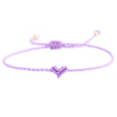 Bracelet coeur Love Ibiza lilas