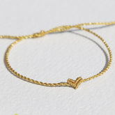 Armband klein hart goud