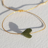 Bracelet Large heart olive