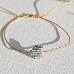 Armband großes Herz Silber