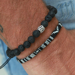 Armband black lava für Männer