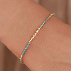 Brazalete Miyuki verde mar