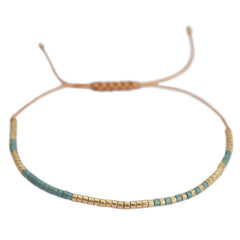 Brazalete Miyuki verde mar