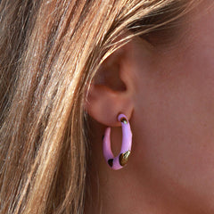 Ohrring kräftiges Rosa