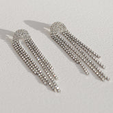 Earrings covered in diamonds oval