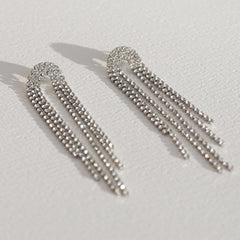 Earrings covered in diamonds oval