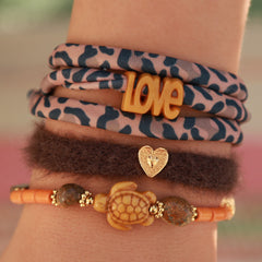Bracelet turtle orange