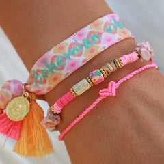 Love Ibiza Herzarmband rosa